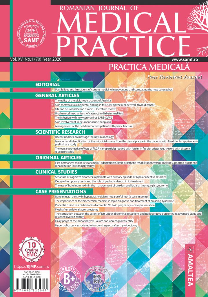 Romanian Journal of Medical Practice | Practica Medicala, Vol. XV, No ...