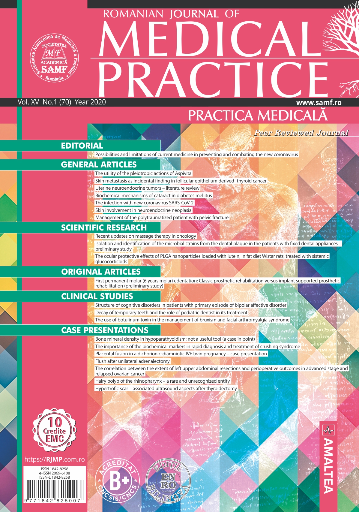 Romanian Journal of Medical Practice | Practica Medicala, Vol. XV, No. 1 (70), 2020