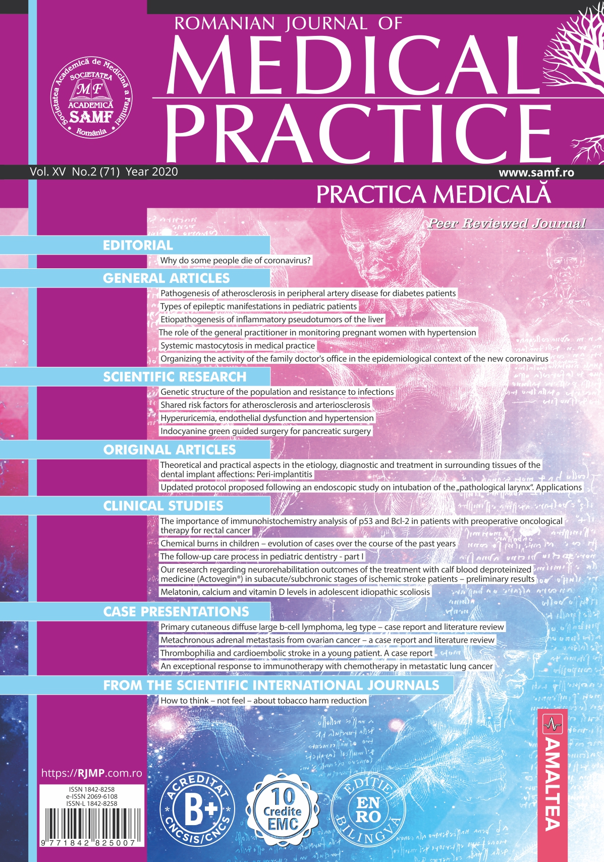 Romanian Journal of Medical Practice | Practica Medicala, Vol. XV, No. 2 (71), 2020