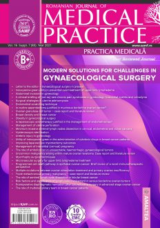Romanian Journal of Medical Practice | Practica Medicala, Vol. XVI, Suppl. 7 (83), 2021
